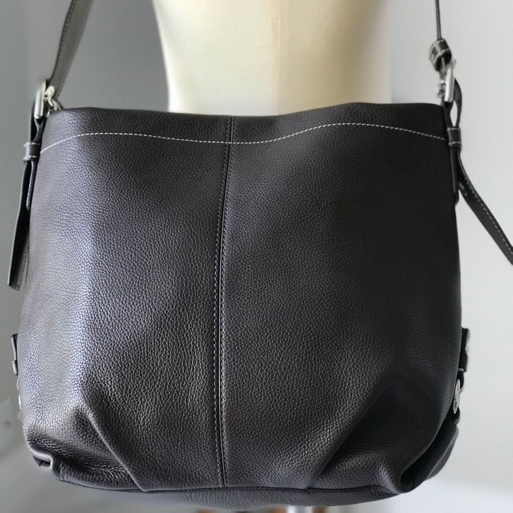 Coach Chocolate Leather Duffle F15064 Shoulder Bag - Picture 3 of 13